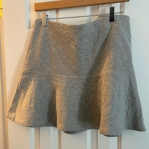 LOFT gray cotton skirt.